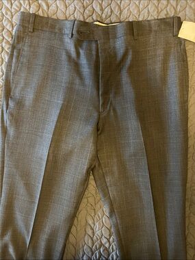 Men's Gray Dress Pants - Classic Tailored Suit Trousers